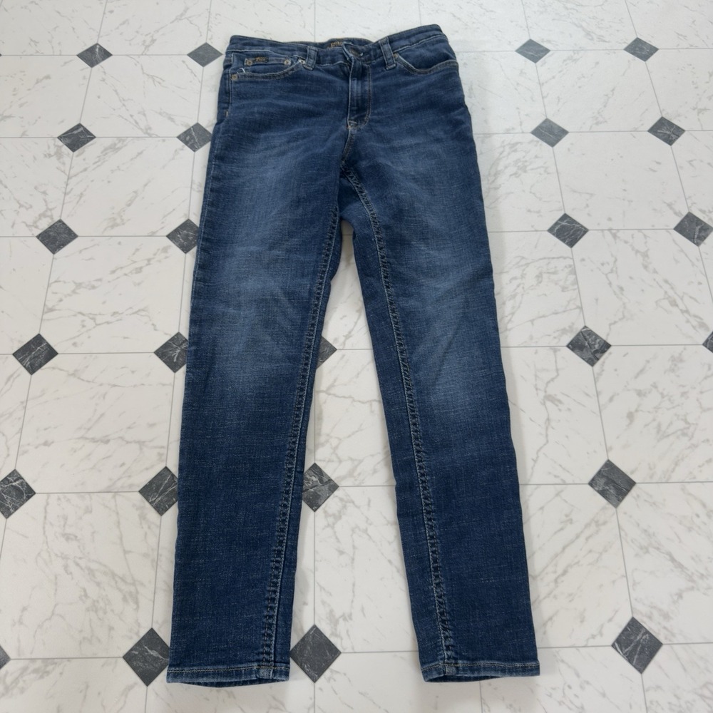 Polo Ralph Lauren Jeans Youth Size 14 Dark Wash Blue Denim Slim Skinny Stretch